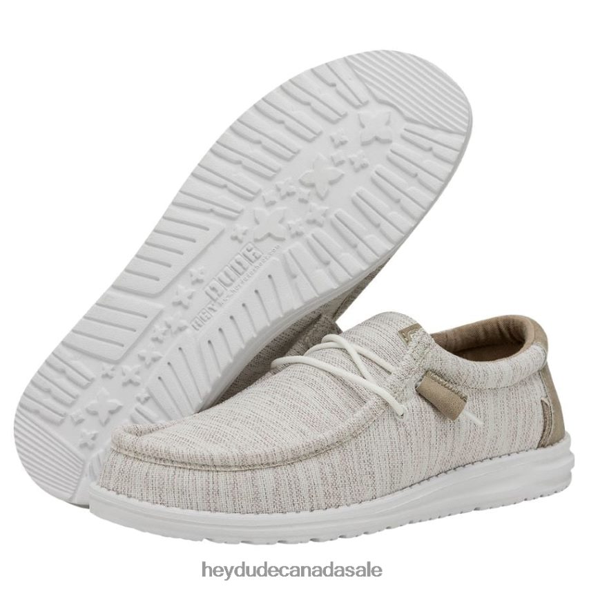 Men Wally Ascend Woven Hey Dude Ivory Coast Shoes 0D6J4L387