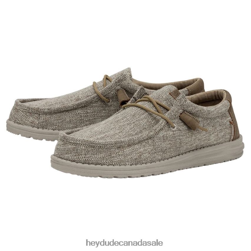 Men Wally Ascend Woven Hey Dude Walnut Shoes 0D6J4L385