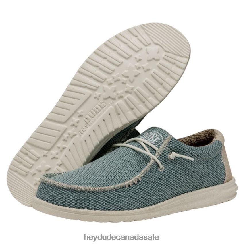 Men Wally Braided Hey Dude Aqua Shoes 0D6J4L375