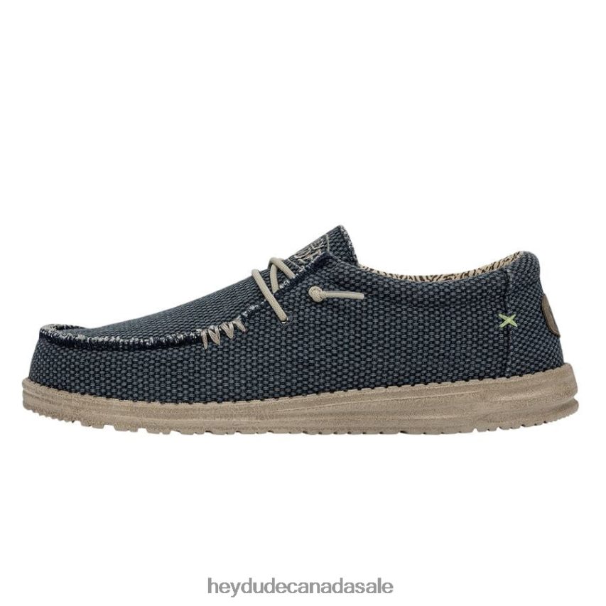Men Wally Braided Hey Dude Blue Night Shoes 0D6J4L371