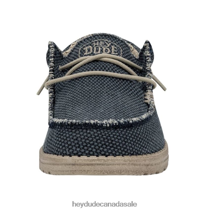 Men Wally Braided Hey Dude Blue Night Shoes 0D6J4L371