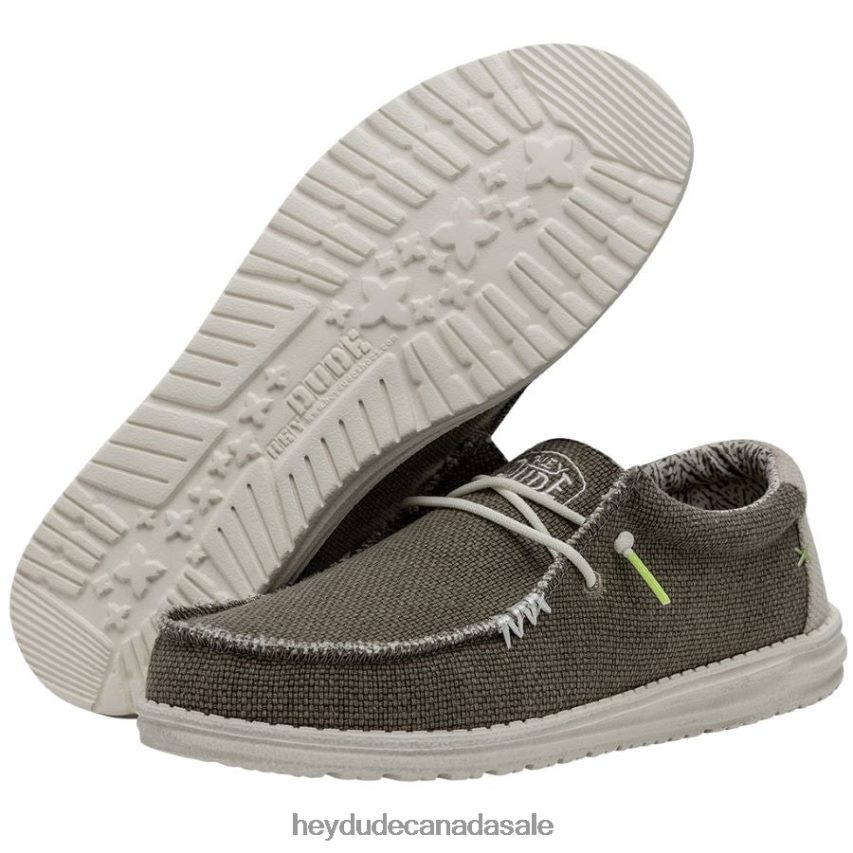 Men Wally Braided Hey Dude Fossil Shoes 0D6J4L373