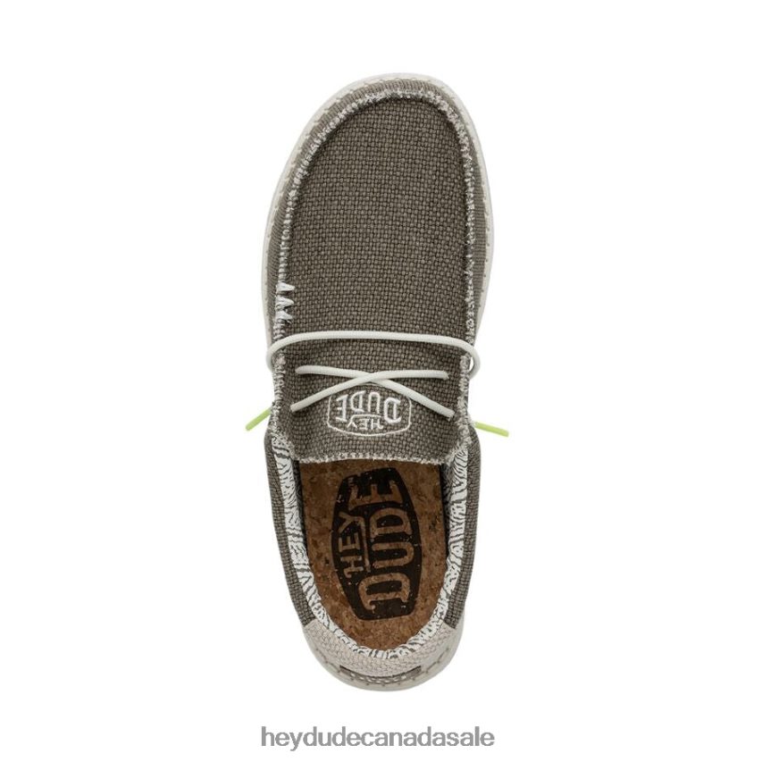 Men Wally Braided Hey Dude Fossil Shoes 0D6J4L373