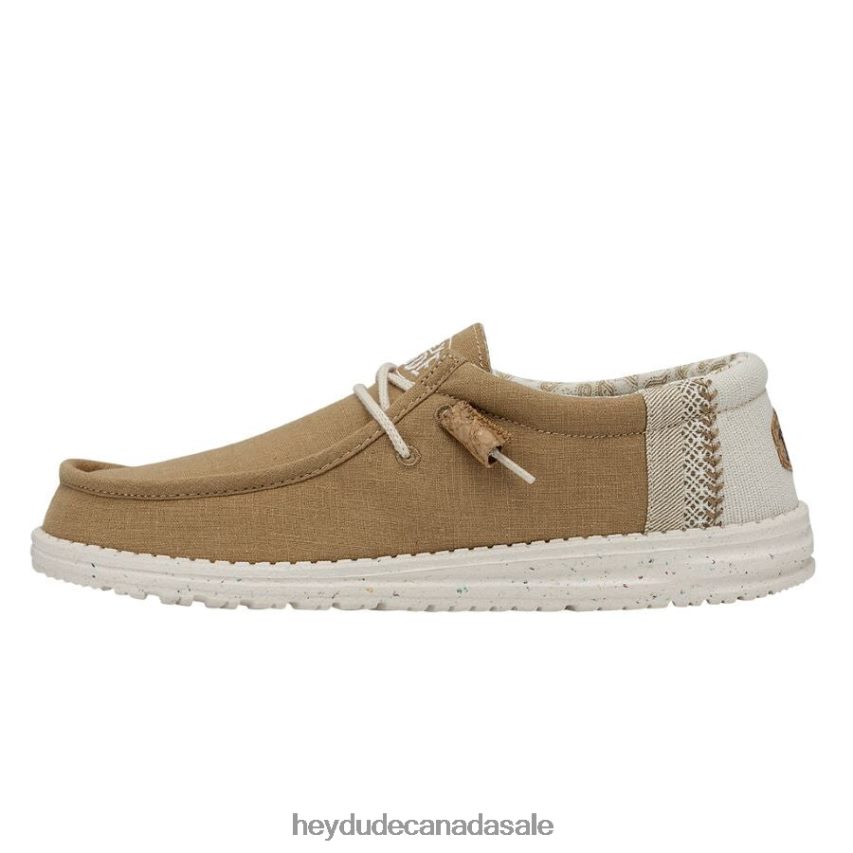 Men Wally Break Stitch Hey Dude Ocra Shoes 0D6J4L356