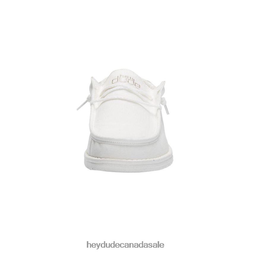 Men Wally Break Stitch Hey Dude White Shoes 0D6J4L357