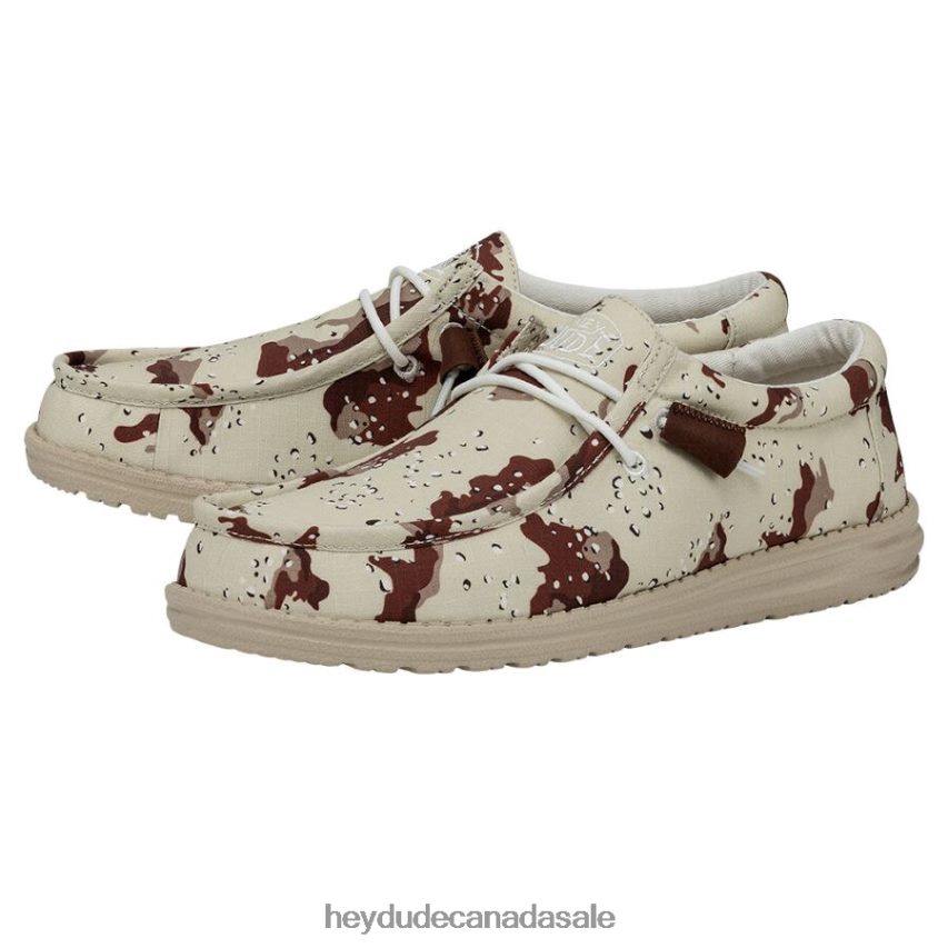 Men Wally Camouflage Hey Dude Desert Camo Shoes 0D6J4L433