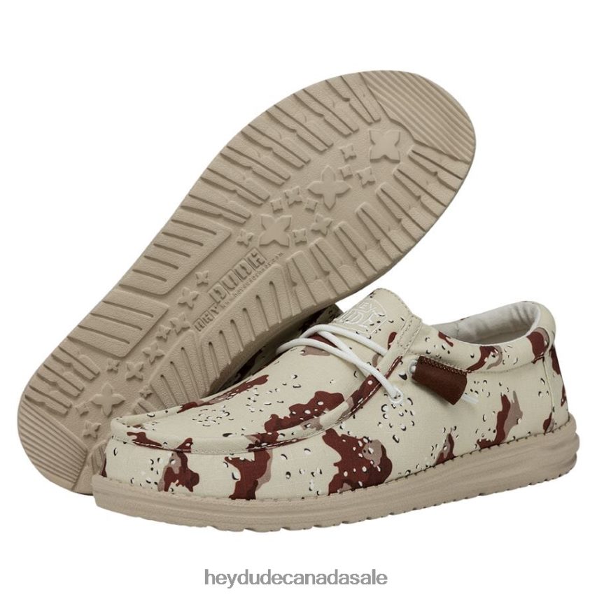 Men Wally Camouflage Hey Dude Desert Camo Shoes 0D6J4L433