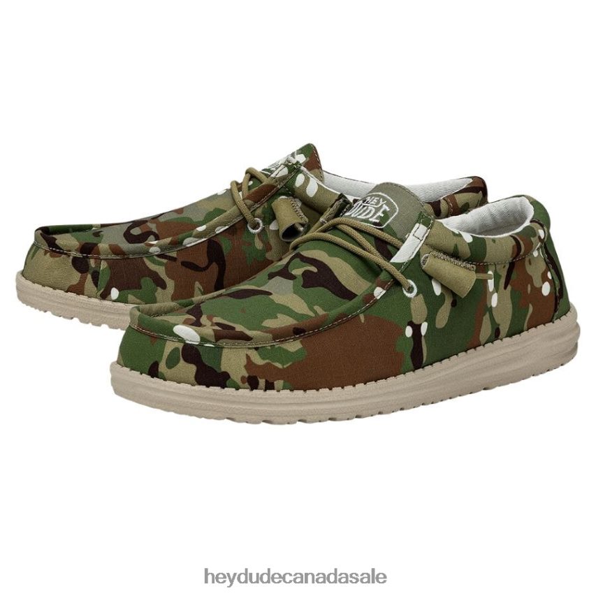 Men Wally Camouflage Hey Dude Multi Camo Shoes 0D6J4L431