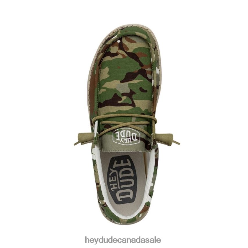 Men Wally Camouflage Hey Dude Multi Camo Shoes 0D6J4L431
