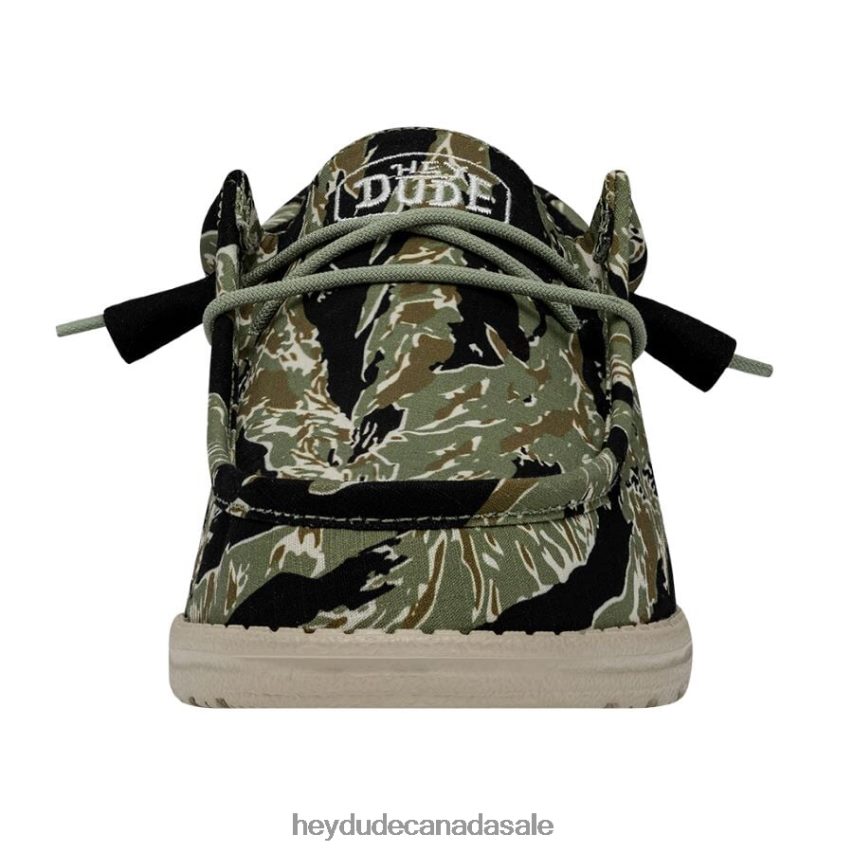 Men Wally Camouflage Hey Dude Tiger Stripe Camo Shoes 0D6J4L430