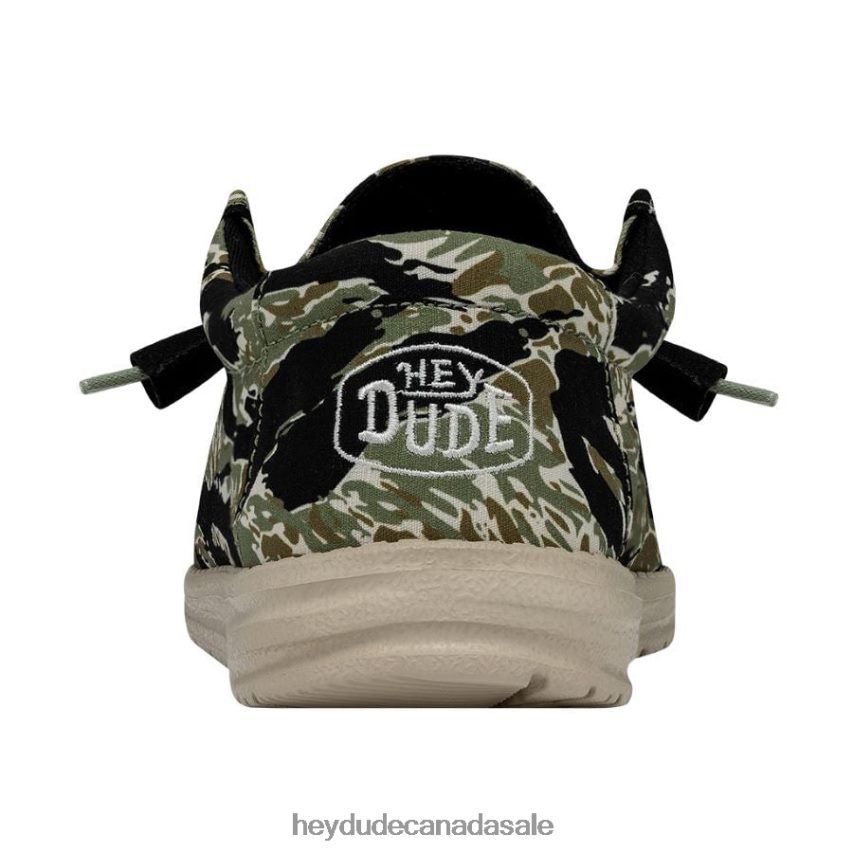 Men Wally Camouflage Hey Dude Tiger Stripe Camo Shoes 0D6J4L430
