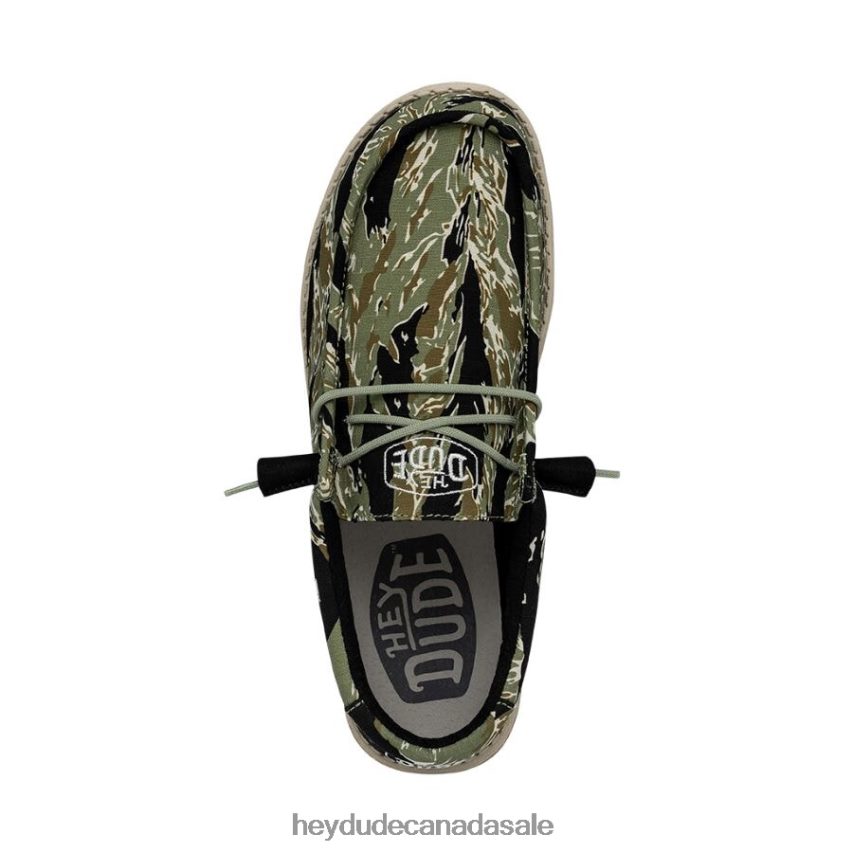 Men Wally Camouflage Hey Dude Tiger Stripe Camo Shoes 0D6J4L430