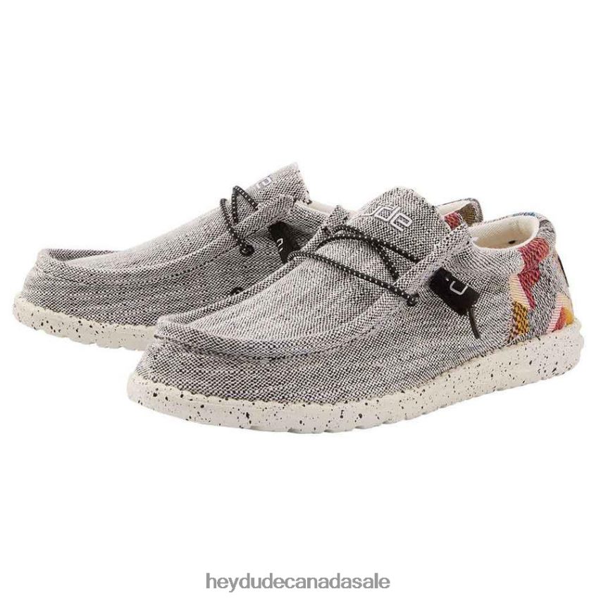 Men Wally Funk Hey Dude Etno Grey Shoes 0D6J4L454