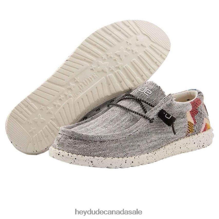 Men Wally Funk Hey Dude Etno Grey Shoes 0D6J4L454