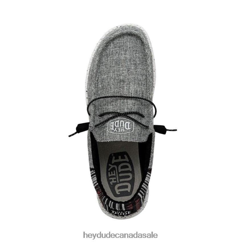 Men Wally Funk Hey Dude Jacquard Black Aztec Shoes 0D6J4L450