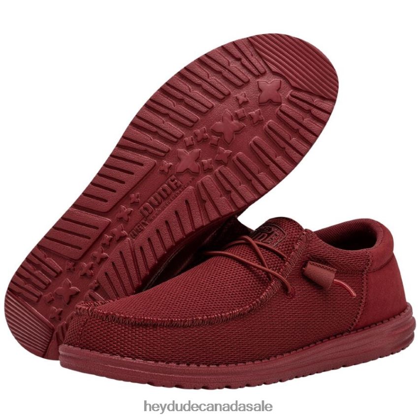 Men Wally Funk Mono Hey Dude Red Shoes 0D6J4L384