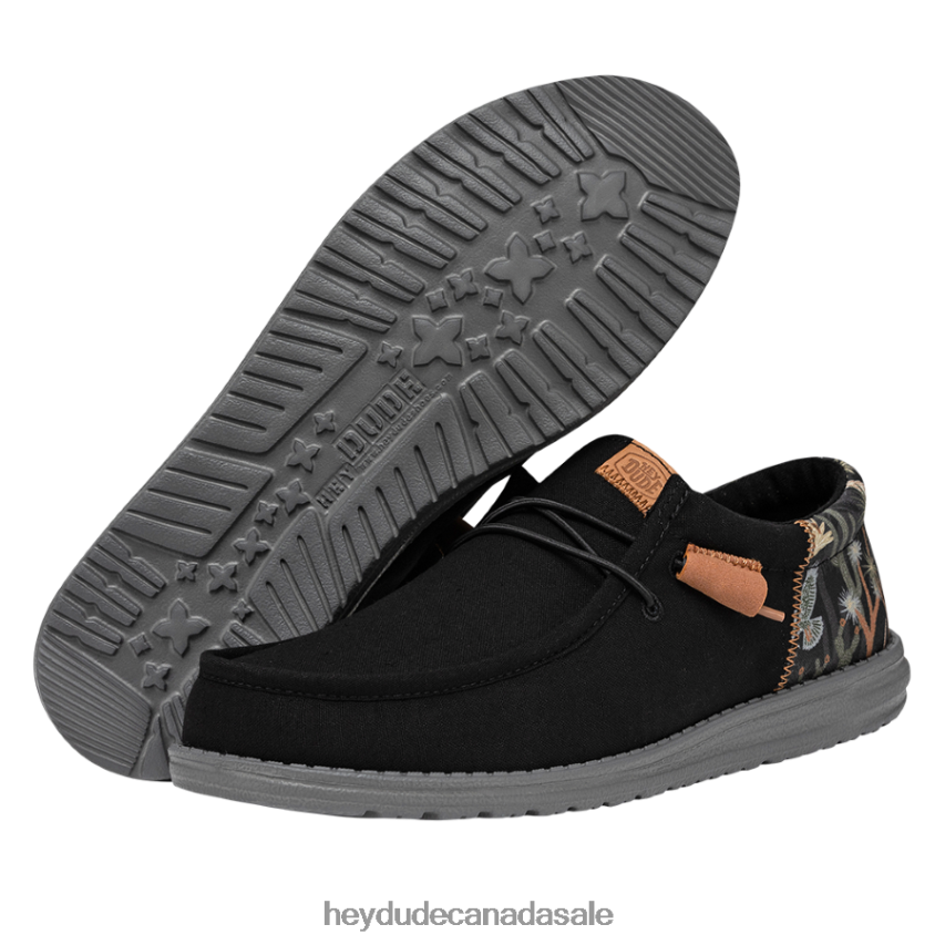 Men Wally Funk Oasis Hey Dude Black Shoes 0D6J4L308