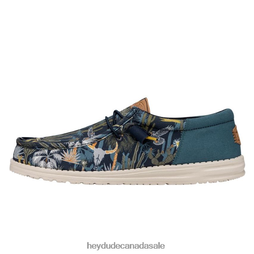 Men Wally Funk Oasis Hey Dude Blue Shoes 0D6J4L307