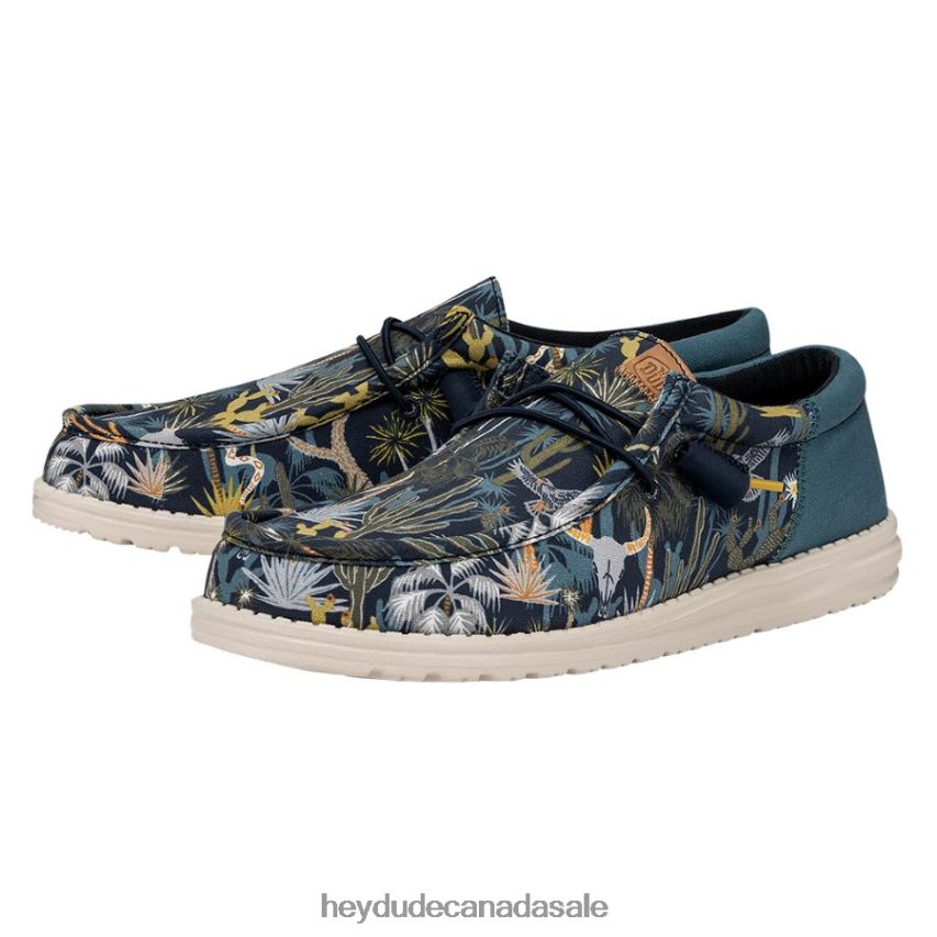 Men Wally Funk Oasis Hey Dude Blue Shoes 0D6J4L307