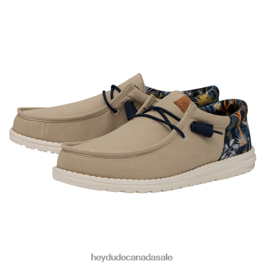 Men Wally Funk Oasis Hey Dude Tan Shoes 0D6J4L309