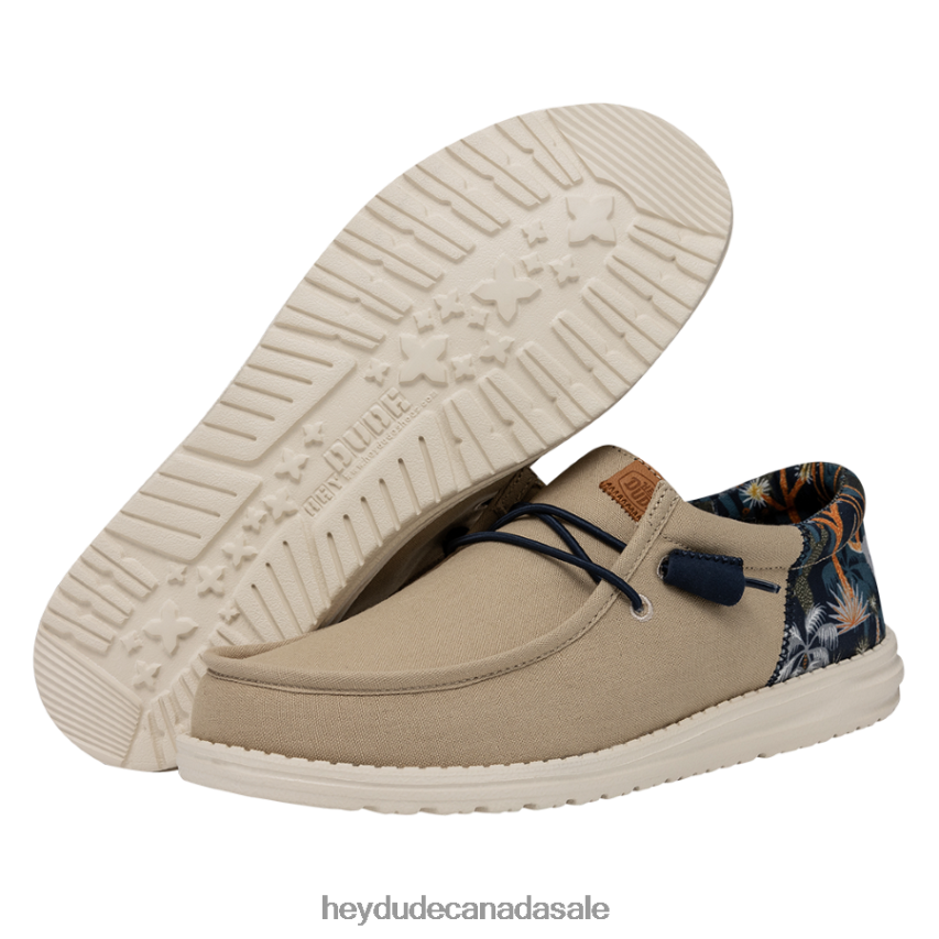 Men Wally Funk Oasis Hey Dude Tan Shoes 0D6J4L309