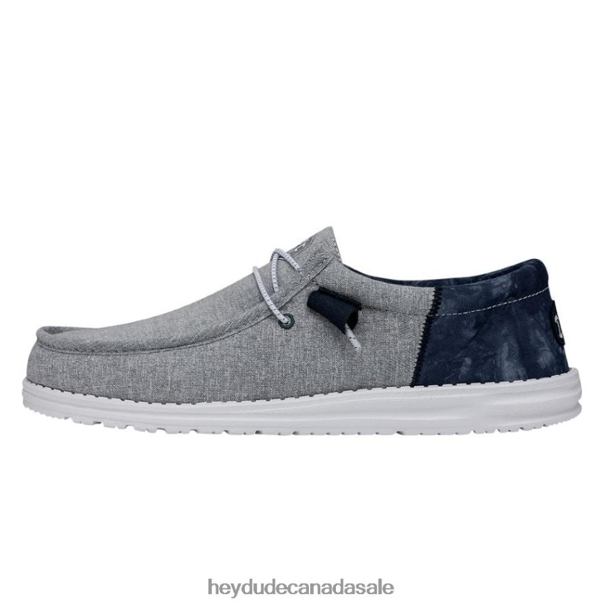 Men Wally Funk Tie Dye Hey Dude Indigo Shoes 0D6J4L350