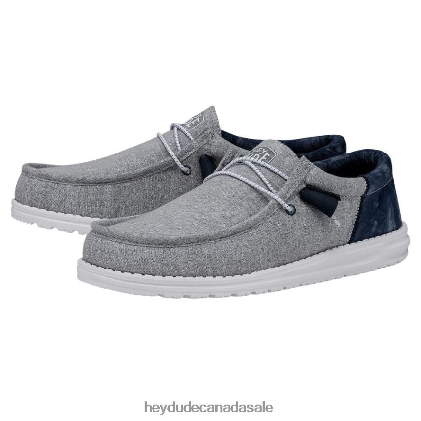 Men Wally Funk Tie Dye Hey Dude Indigo Shoes 0D6J4L350