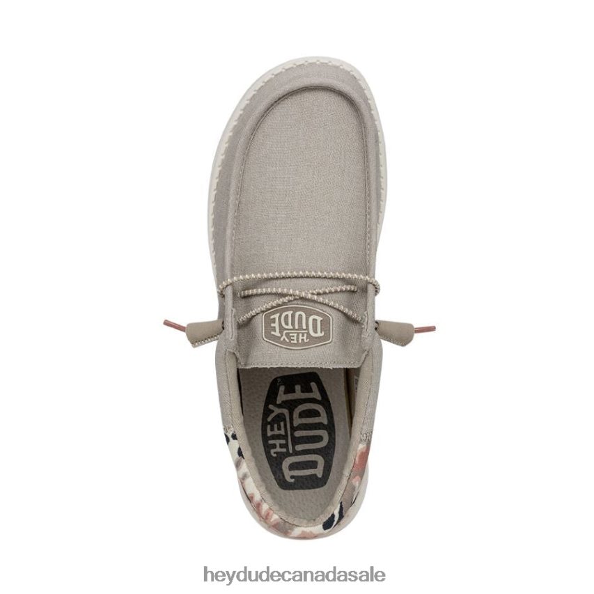 Men Wally Funk Tie Dye Hey Dude Tan Shoes 0D6J4L352