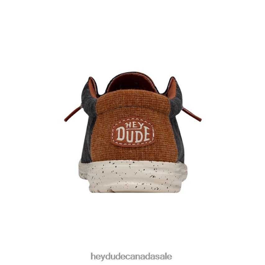 Men Wally Jersey Hey Dude Charcoal Shoes 0D6J4L353