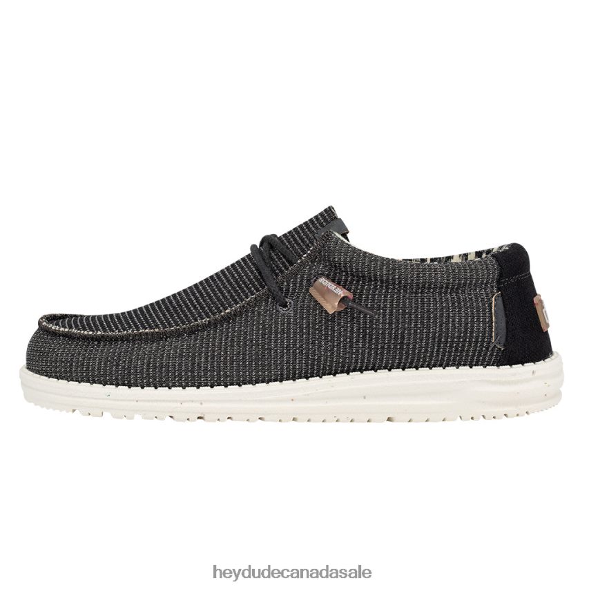 Men Wally Knit Hey Dude Charcoal Shoes 0D6J4L464