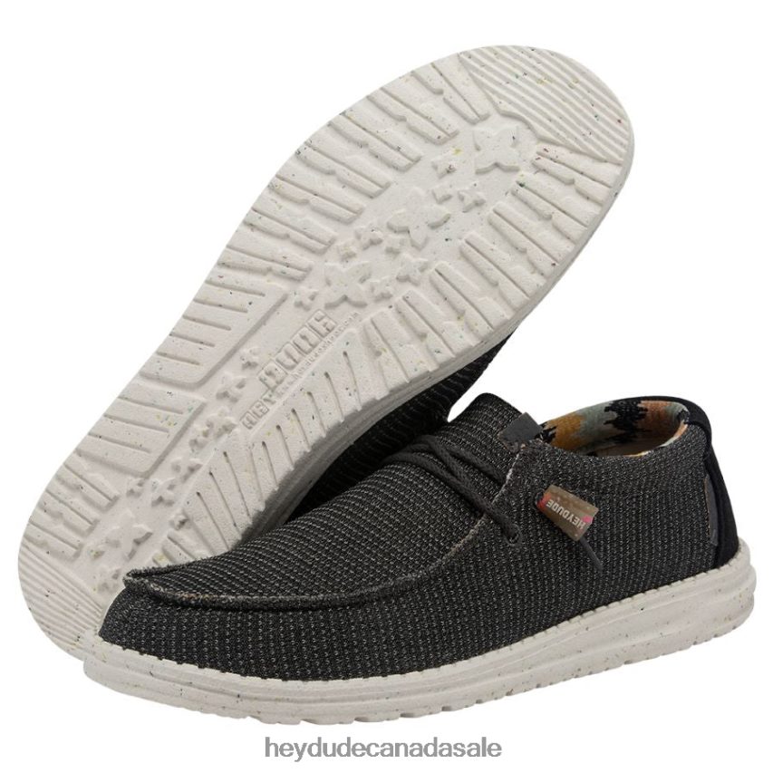 Men Wally Knit Hey Dude Charcoal Shoes 0D6J4L464