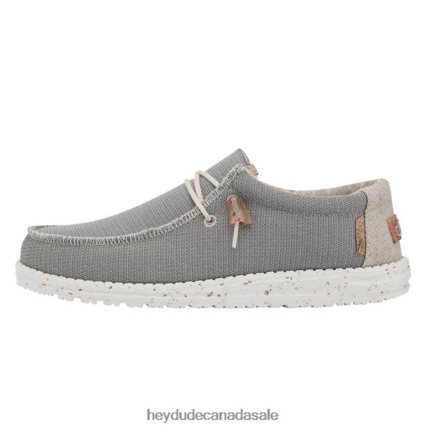 Men Wally Knit Hey Dude Cobblestone Shoes 0D6J4L465