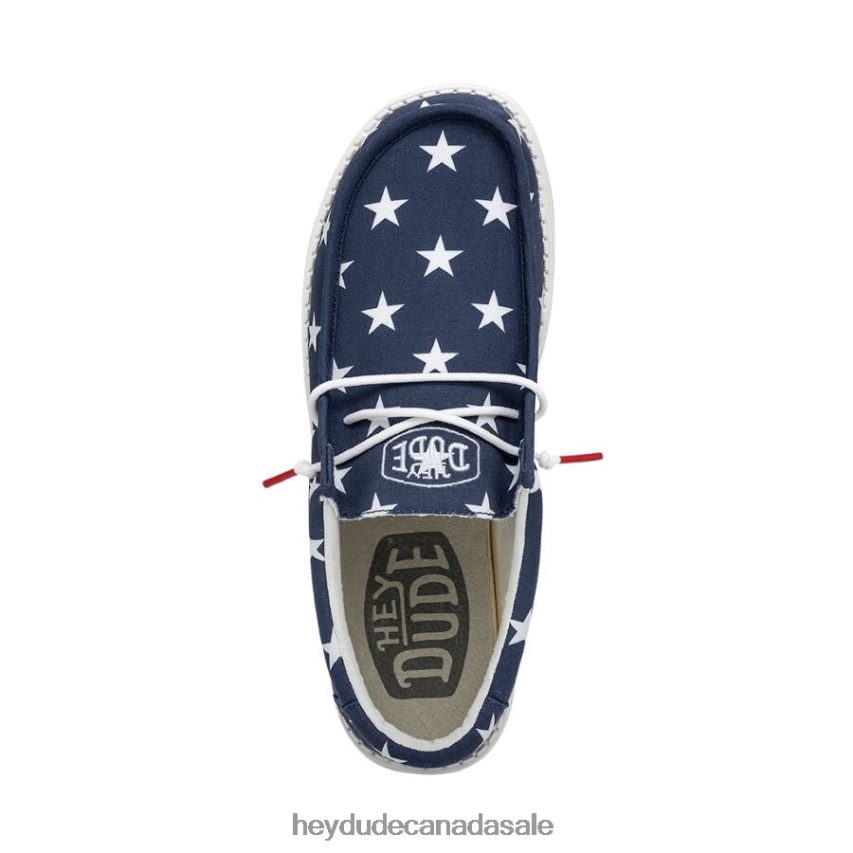 Men Wally Patriotic Hey Dude American Flag Shoes 0D6J4L294