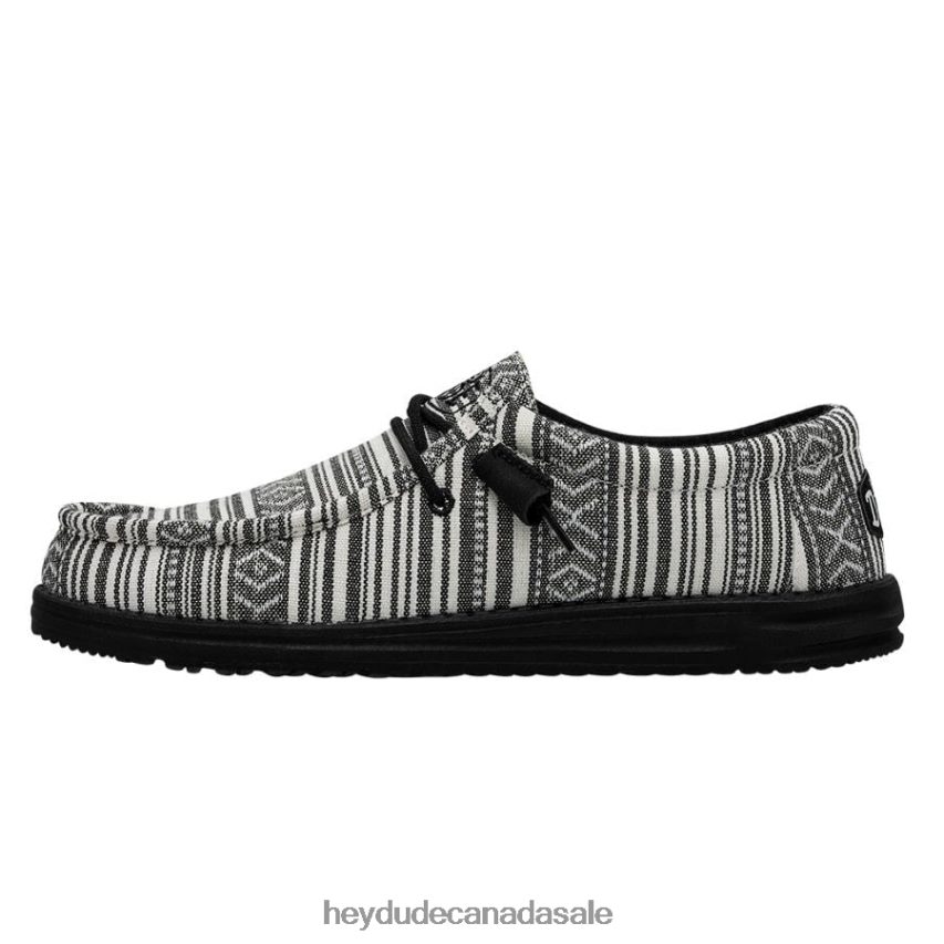 Men Wally Serape Hey Dude Black Gravel Shoes 0D6J4L436