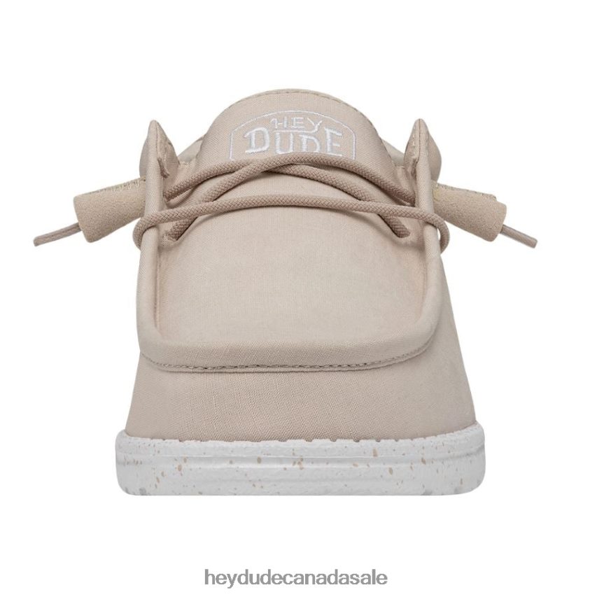 Men Wally Slub Canvas Hey Dude Natural Shoes 0D6J4L424