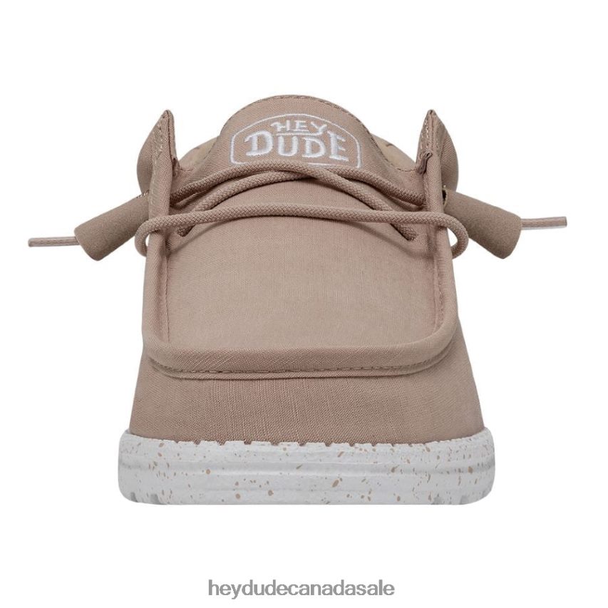 Men Wally Slub Canvas Hey Dude Tan Shoes 0D6J4L421