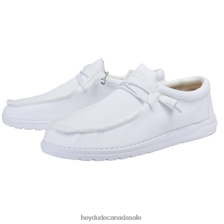 Men Wally Sox Hey Dude Arctic White Shoes 0D6J4L458