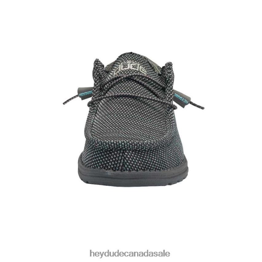 Men Wally Sox Hey Dude Asphalt Azur Shoes 0D6J4L346