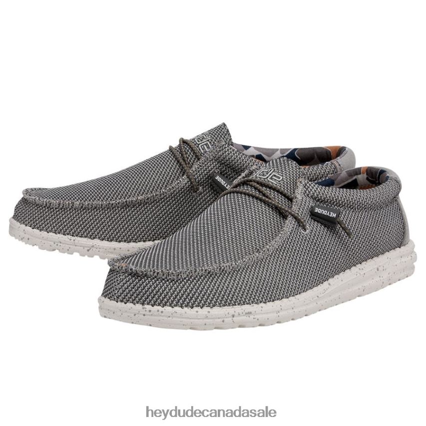 Men Wally Sox Hey Dude Asphalt Shoes 0D6J4L344