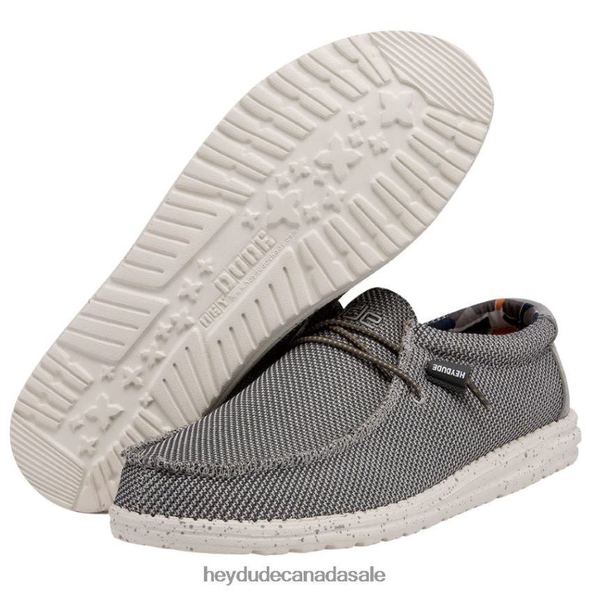 Men Wally Sox Hey Dude Asphalt Shoes 0D6J4L344