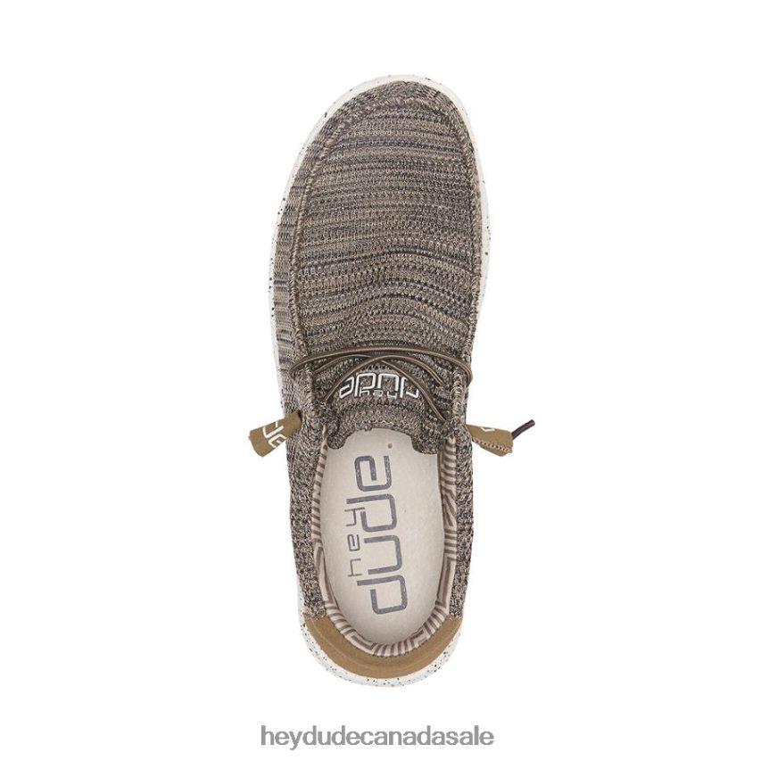 Men Wally Sox Hey Dude Brown Shoes 0D6J4L339