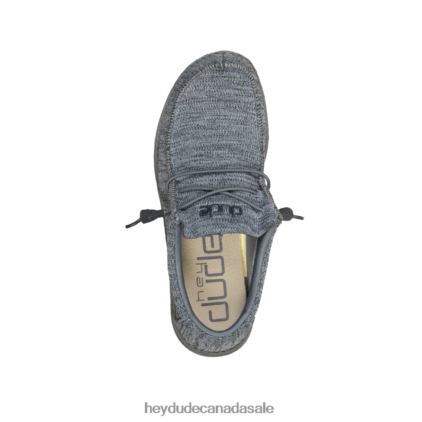 Men Wally Sox Hey Dude Grey Shoes 0D6J4L345