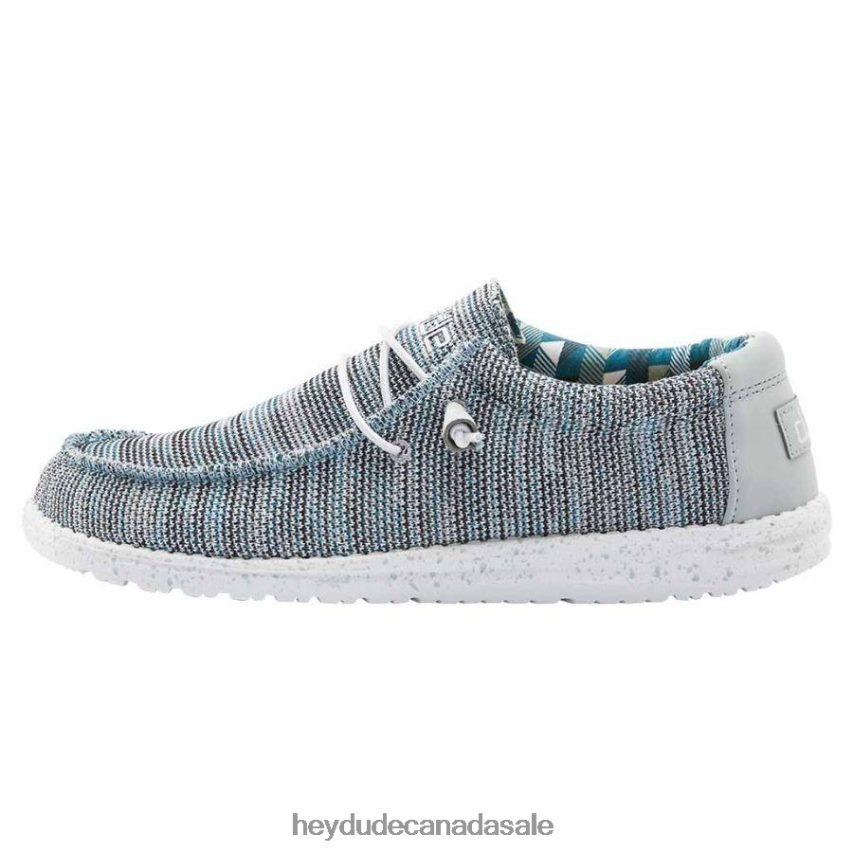 Men Wally Sox Hey Dude Ice Grey Shoes 0D6J4L336