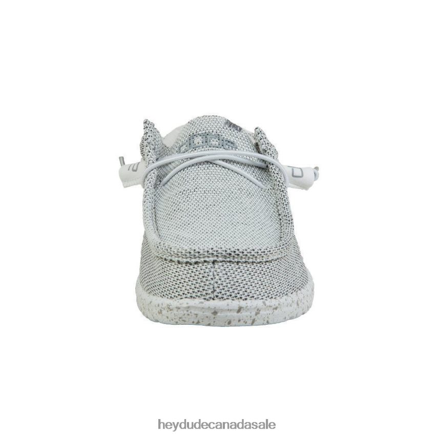Men Wally Sox Hey Dude Stone White Shoes 0D6J4L337