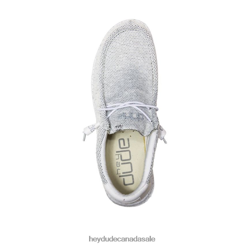 Men Wally Sox Hey Dude Stone White Shoes 0D6J4L337
