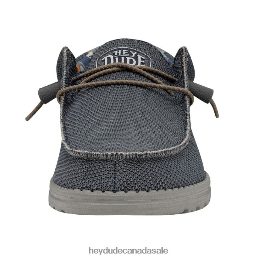 Men Wally Sox Triple Needle Hey Dude Blue Shadow Shoes 0D6J4L474