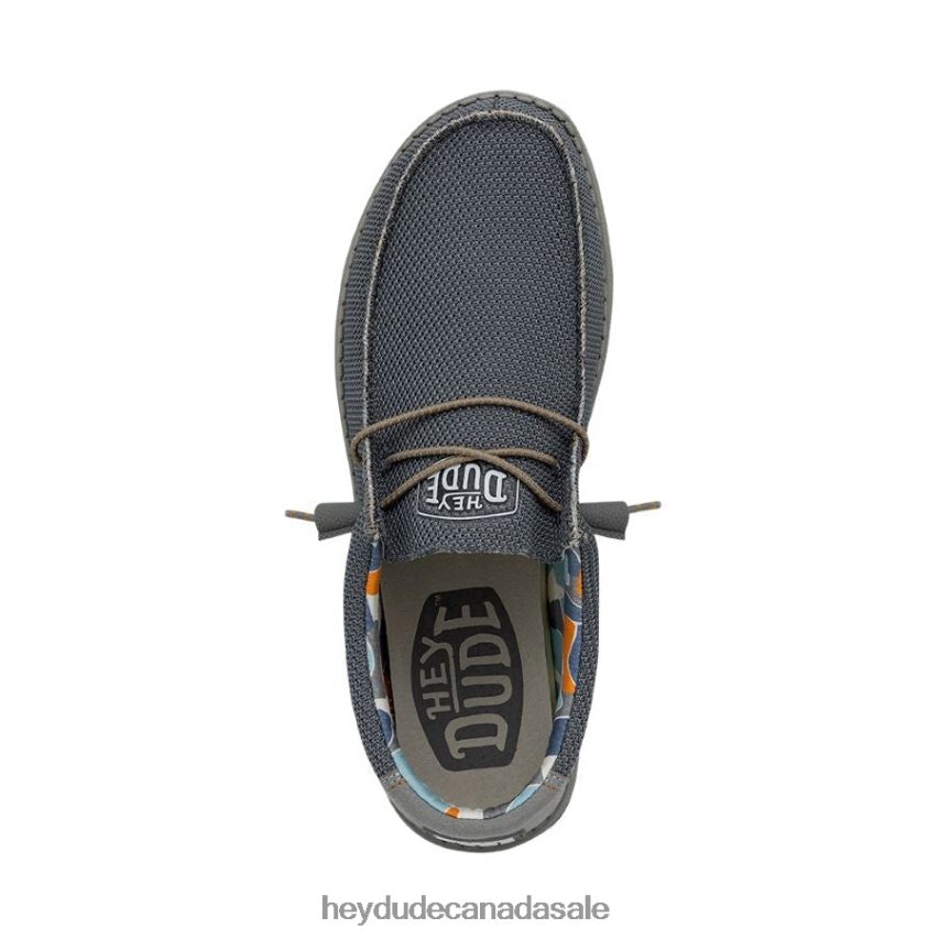 Men Wally Sox Triple Needle Hey Dude Blue Shadow Shoes 0D6J4L474