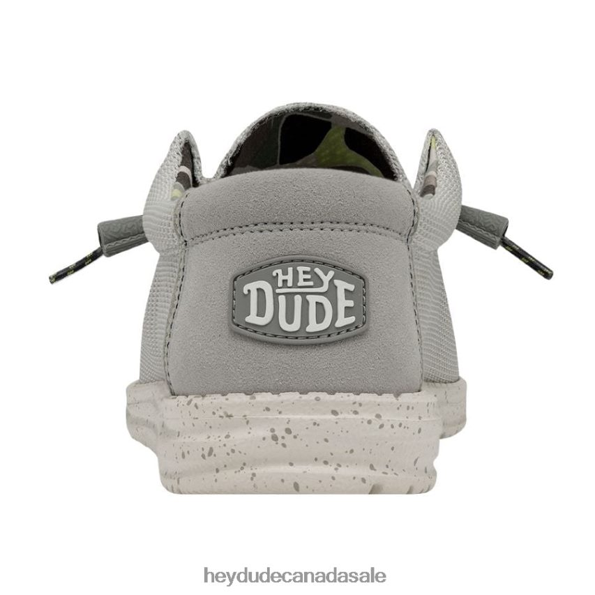 Men Wally Sox Triple Needle Hey Dude Fog Shoes 0D6J4L444