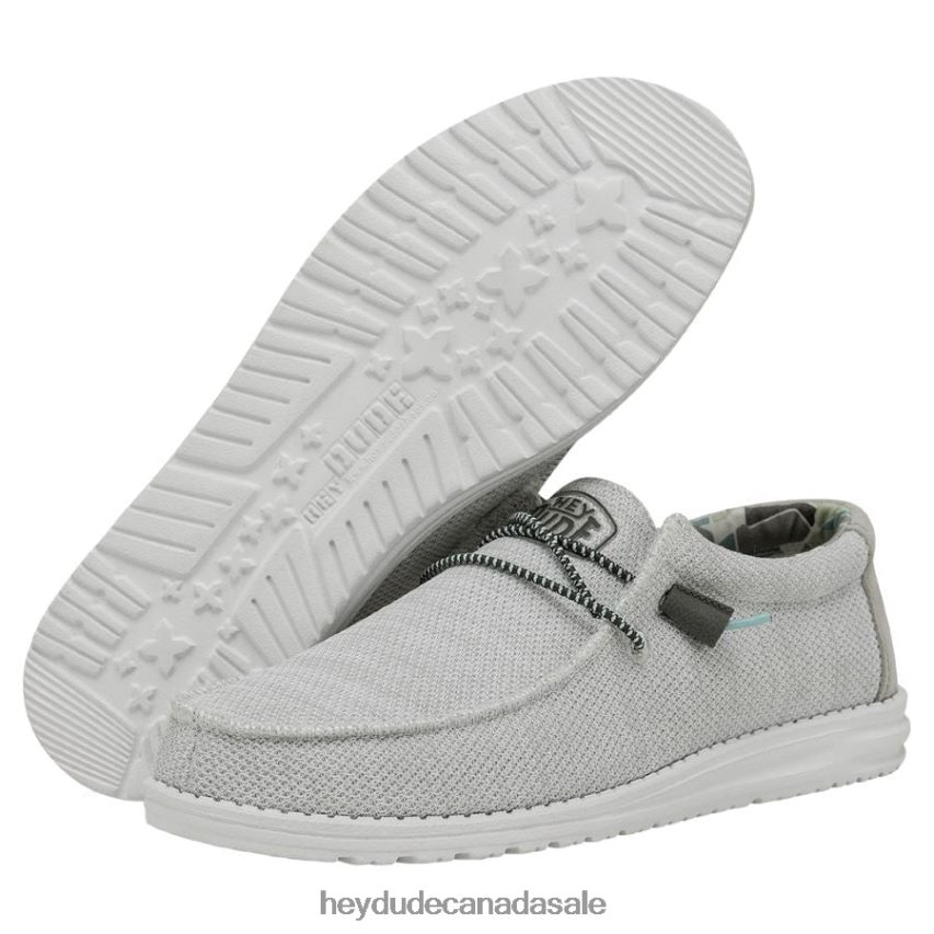 Men Wally Sox Triple Needle Hey Dude Star White Shoes 0D6J4L442