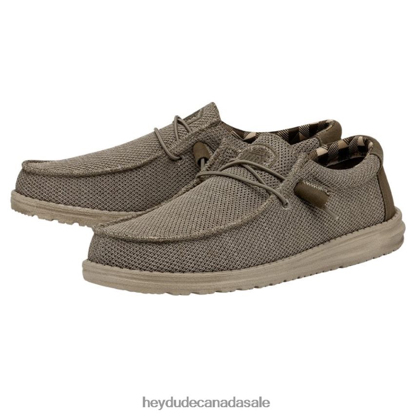 Men Wally Sox Wide Hey Dude Beige Shoes 0D6J4L296
